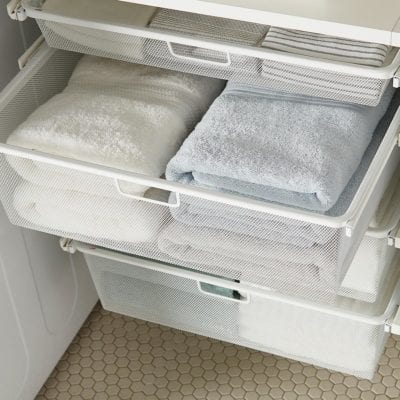 Elfa Laundry Solution White - Wurth Organizing
