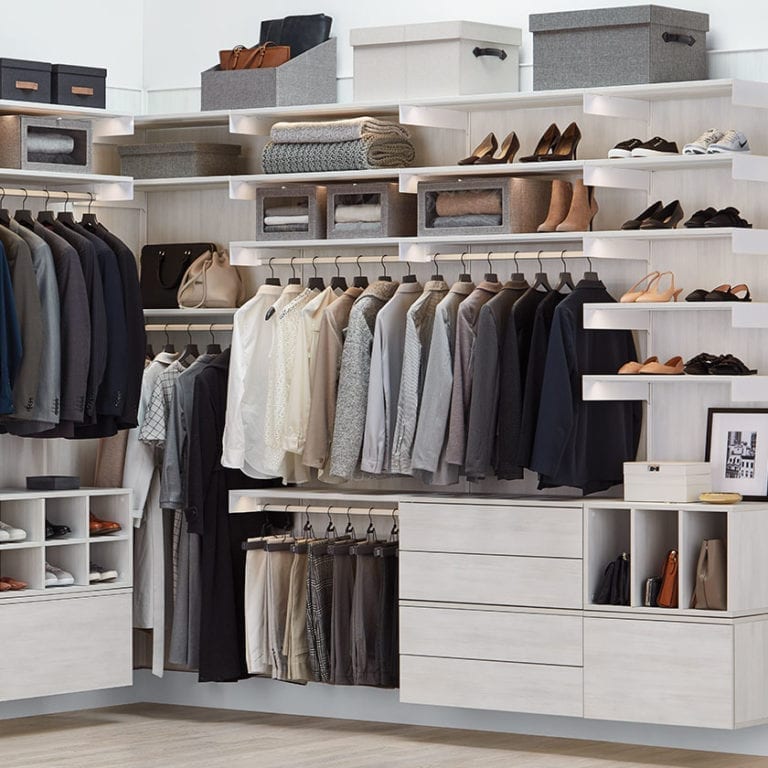 Avera Custom Closets at The Container Store - Cloud - Wurth Organizing