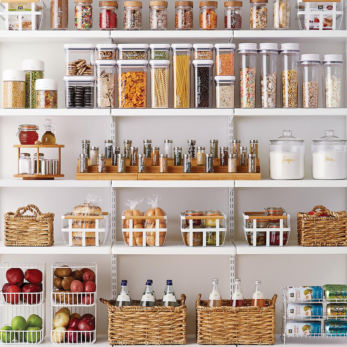 Kitchen Pantry Shelving with XO Good Grips Pop Containers - Transitional -  Kitchen
